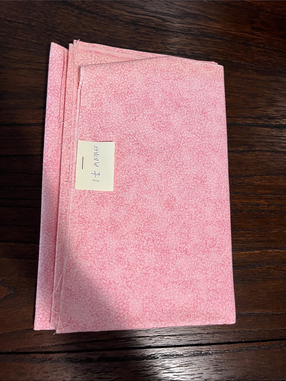 Sewing Fabric for Quilting, Crafts Vintage Pastel Pink Leaf Patterned
